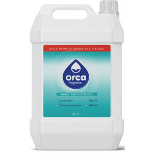 Orca Hygiene Alcohol-Free Hand Sanitiser Gel - 5L Bottle