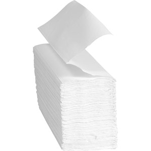 Purely Class 2 Ply Z-Fold Hand Towels - White (Recycled Box of 3000 Sheets)