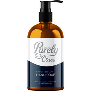 Purely Class Hand Soap Amber 500ml Pump Top Bottle