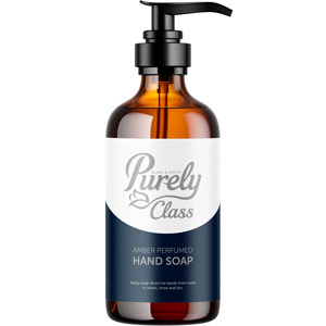 Purely Class Hand Soap Amber 250ml Pump Top Bottle