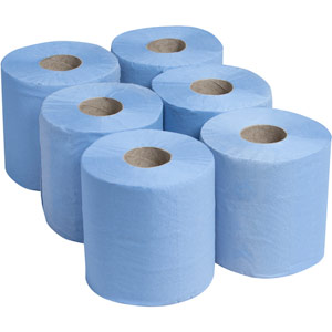 Purely Kind Centrefeed Rolls 2ply 100m Blue Pack of 6