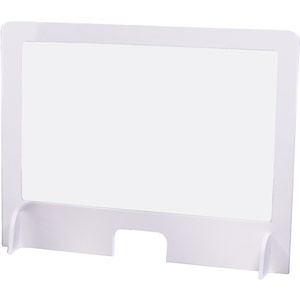 Rigid PVC Sneeze Screens with Polypropylene clear window - 1000x600mm