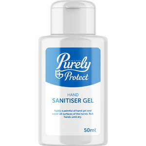 Purely Protect 70% Alcohol Hand Sanitiser - Flip Top Bottle (50ml)