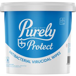 Purely Protect Virucidal Multisurface Wipes (Tub of 500 wipes)