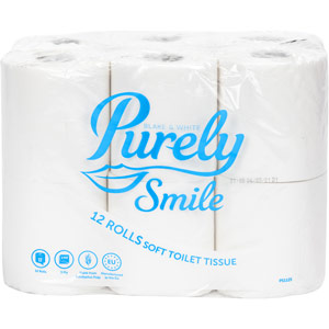 Purely Smile 3ply FSC Certified Toilet Roll (Pack of 12)