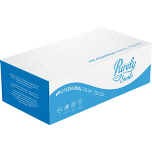 Purely Smile Professional Facial Tissues 2ply Case of 36
