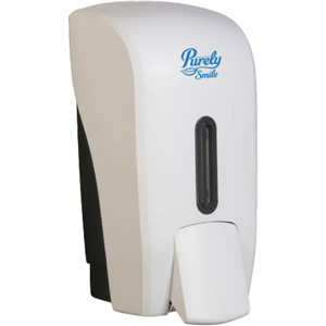 Purely Smile Bulk Fill Soap/Sanitiser Dispenser 1L White