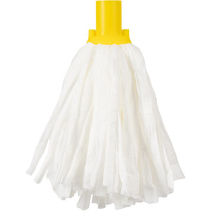 Purely Smile Big White Socket Mop Yellow Pack of 10