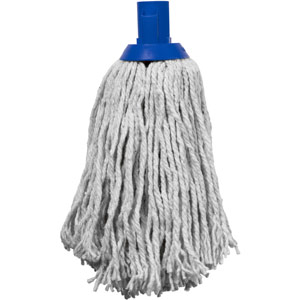 Purely Smile 12oz PY Socket Mop Head Blue Pack of 10