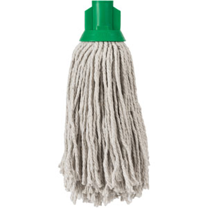 Purely Smile 12oz PY Socket Mop Head Green Pack of 10