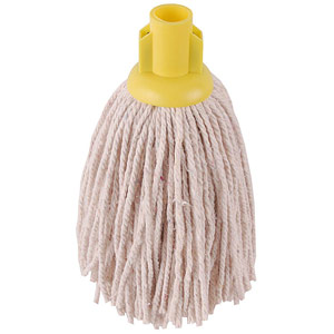 Purely Smile 12oz PY Socket Mop Head Yellow Pack of 10