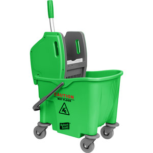 Purely Smile Kentucky Mop Bucket and Wringer 25 Litre Green