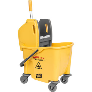 Purely Smile Kentucky Mop Bucket and Wringer 25 Litre Yellow