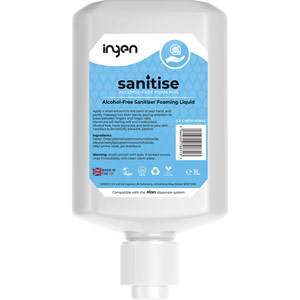 Elixa Sanitise Foam Rub - Alcohol-Free Hand Sanitiser (Foaming Liquid) Cartridges