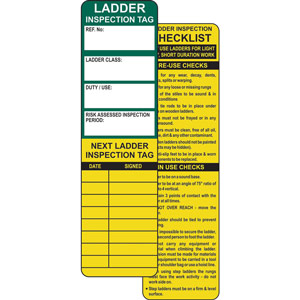 Ladder Tagging System - Safety Tag Insert