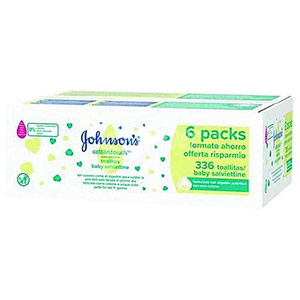 Johnsons Baby Wipes Extra Sensitive (Pack of 336 wipes)