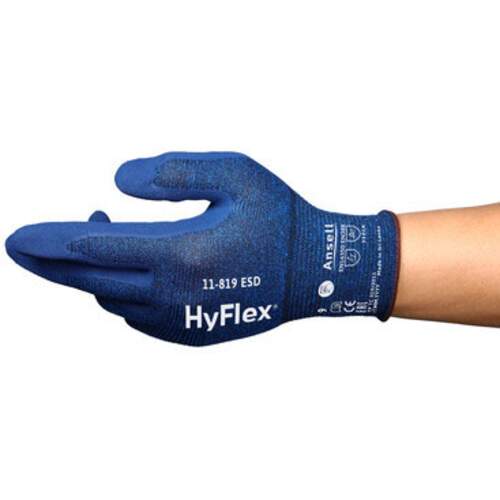 Ansell Hyflex 11-819 Esd Touchscreen Glove Sz Medium