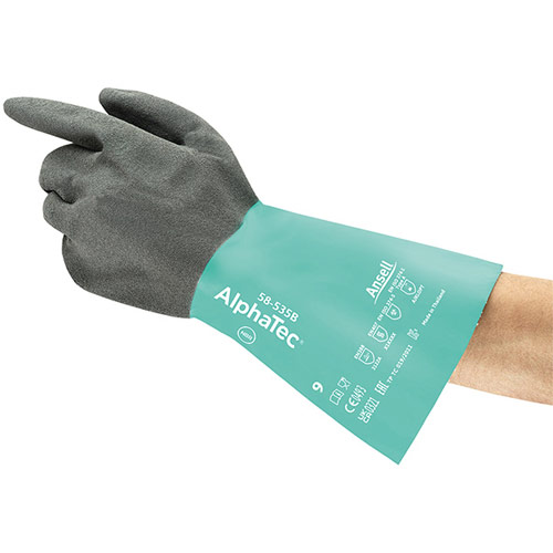 Ansell Alphatec 58-535B Glove Green/Black