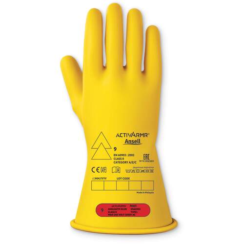 Low Voltage Electrical Insulating Glove (Class 0)