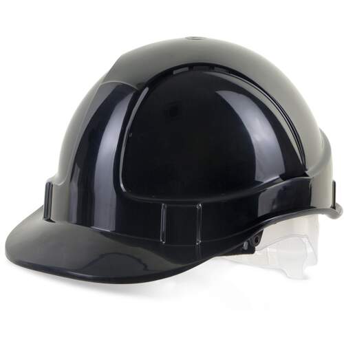 Economy Vented Safety Helmet Black