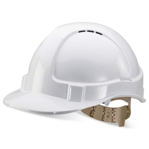 Comfort Vented Safety Helmet White