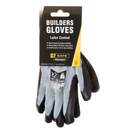 Builders Latex Glove Black XL