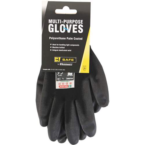 Multi-Purpose PU Coated Glove Black