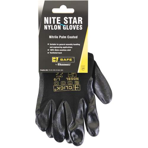 Nite Star Glove Black 10/XL