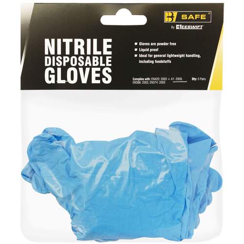 Nitrile Disposable Glove Pack 5 Pairs XL