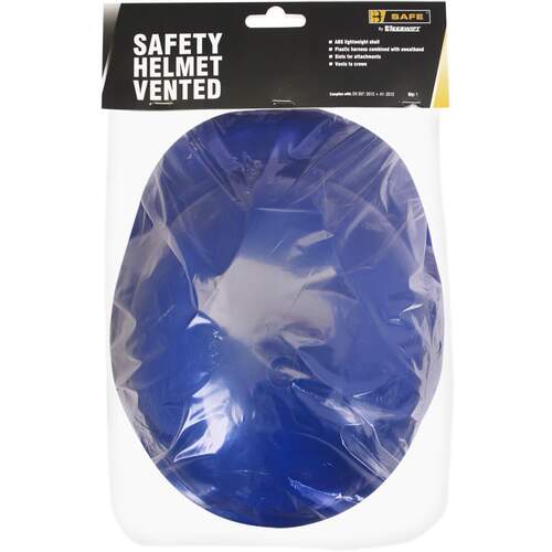 Vented Safety Helmet Blue