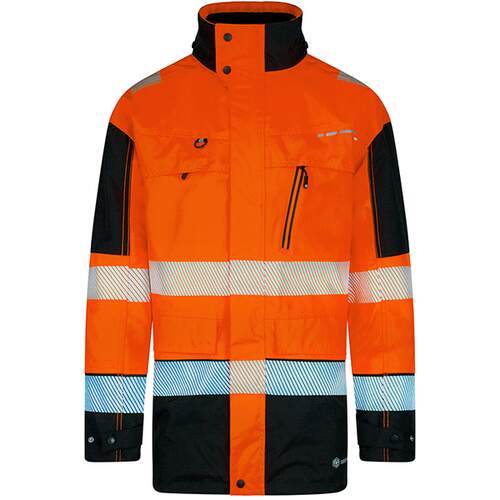 Deltic Hi-Vis Jacket Two-Tone - Orange / Black