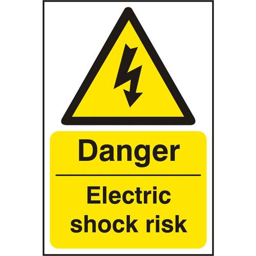Danger Electric Shock Sav(Pk5) 200mm X 300mm