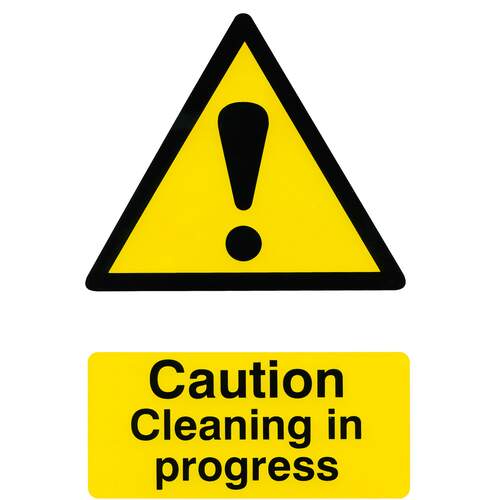 Caution Cleaning In Progress 200mm X 300mm