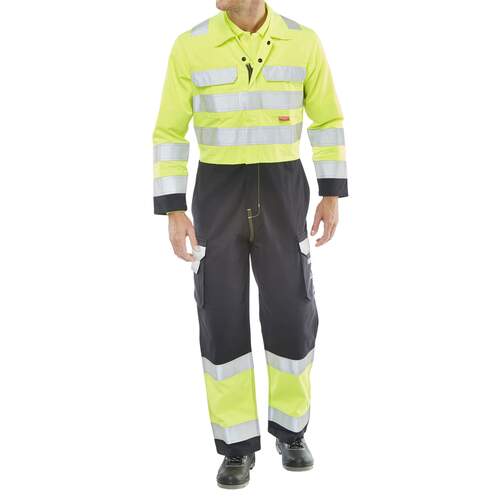 Arc Flash Coverall  Saturn Yellow / Navy