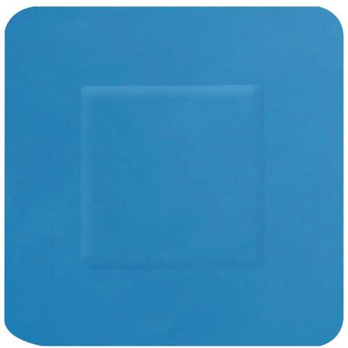 Hygio Plast Blue Detectable Plasters Square 38x38mm