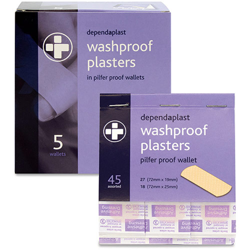 Dependaplast Washproof Pilfer Proof Plaster Box 5 X 45