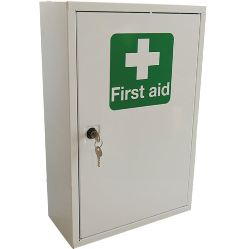 Bs8599-1:2019 Medium First Aid Kit In First Aid Cabinet White