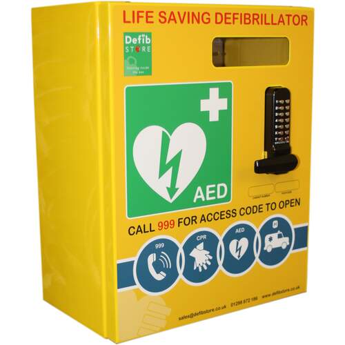 Defibrillator Stainless Steel Cabinet With Lock & Electrics