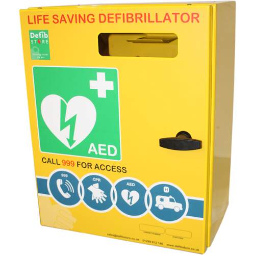 Defibrillator Stainless Steel Cabinet No Lock & Electrics