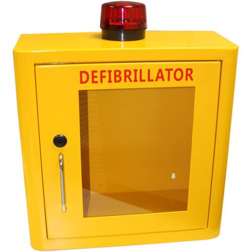 Defibrillator Mild Steel Cabinet Internal Yellow