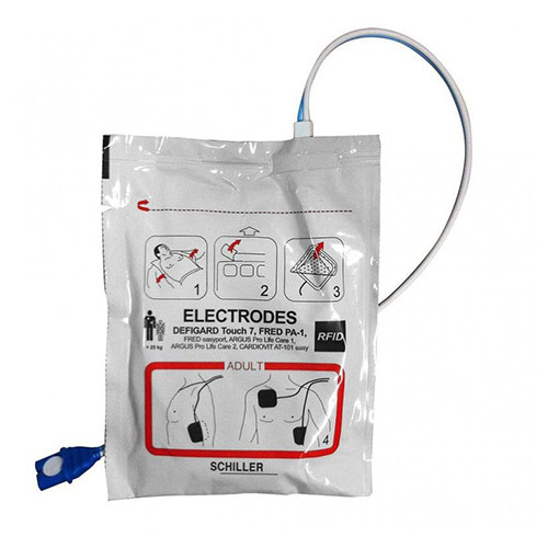 Schiller Adult Defib Pads Fred PA-1 White