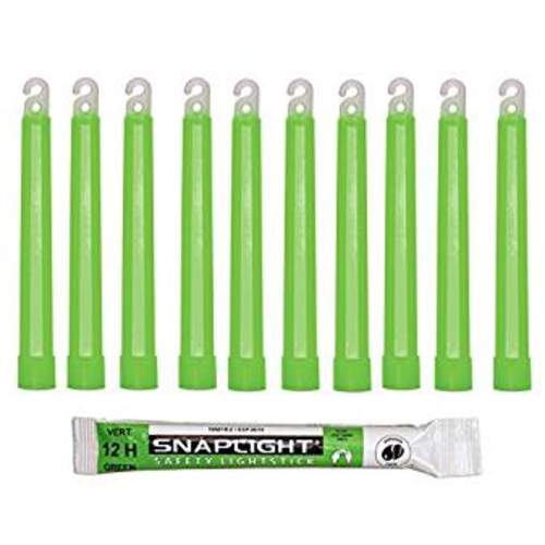 Cyalume 12hr 15cm Snaplight Green Light Stick Box Of 10