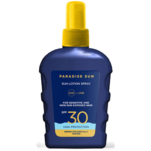 Paradise Sun 100ML Sun Lotion Spray SPF 30