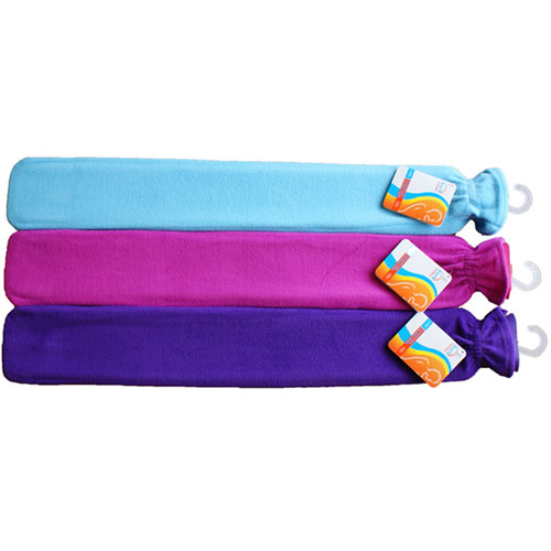 Long Hot Water Bottle With Fleece Cover