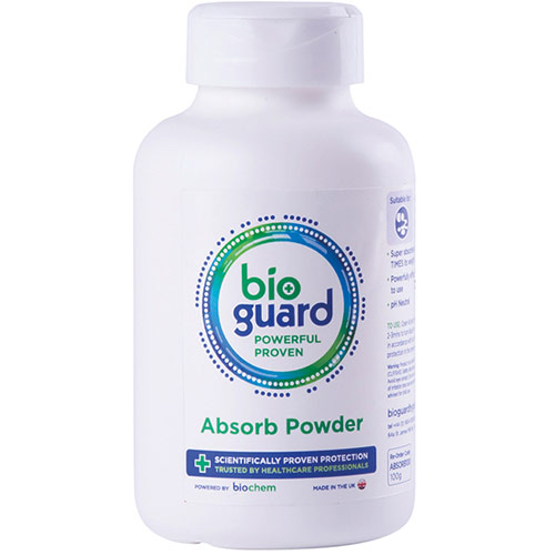 Bioguard Absorb Powder 100G Shaker Tub White 100G