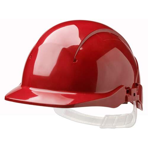Concept Core Full Peak Red Slip Ratchet Vented Helm (*sp)