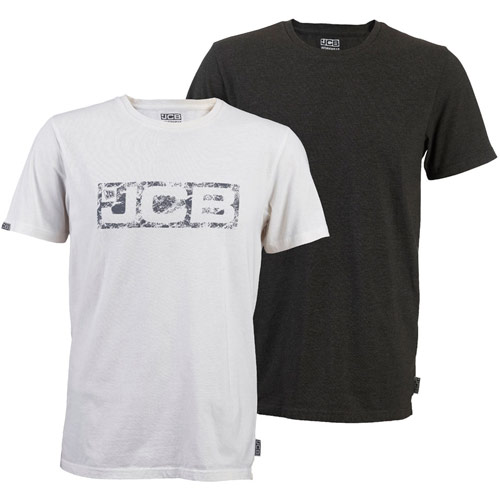 JCB Essential Twin Pack Grey & White T-Shirts