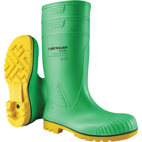 Dunlop Acifort Hazguard Full Safety Wellington Boot - Green
