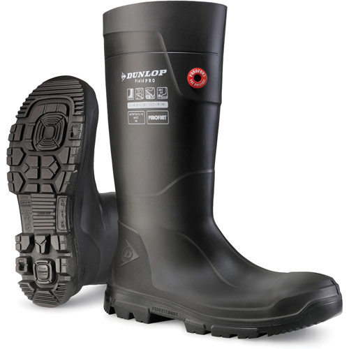 Dunlop Purofort Fieldpro Full Safety Wellington Boot - Black