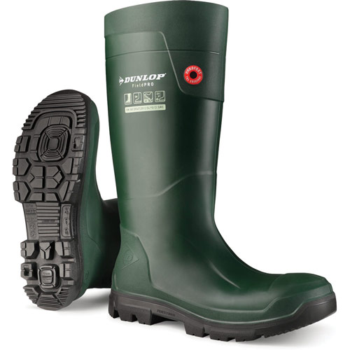 Dunlop Purofort Fieldpro Wellington Boot - Green